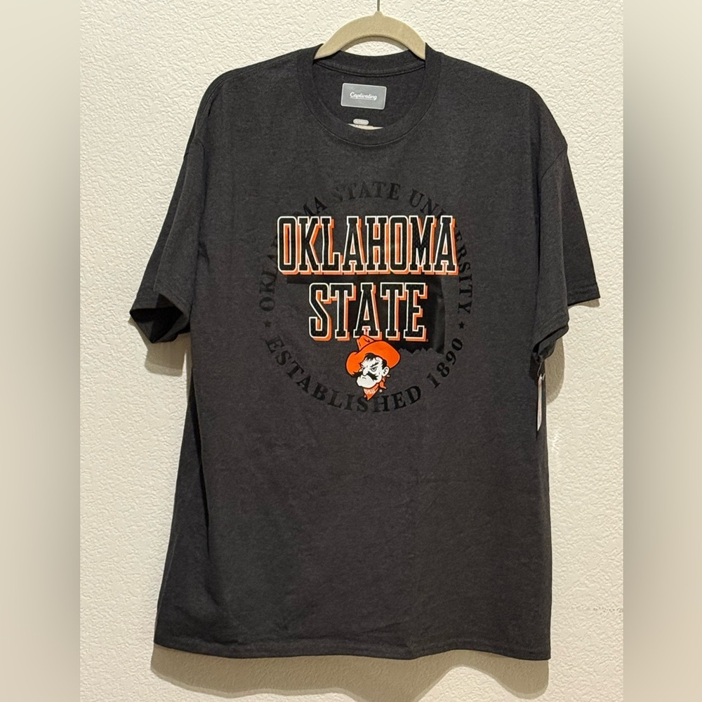 Oklahoma State University Charcoal Tee